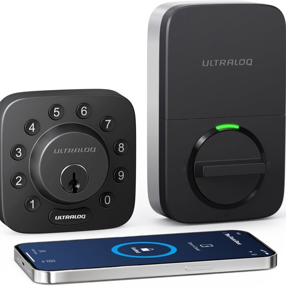 U-Bolt Smart Lock, 5-in-1 Keyless Entry Door Lock with App Control, Keypad Deadb